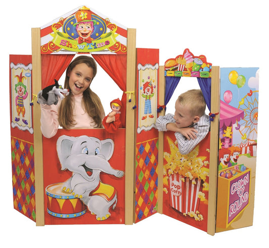 Wooden Puppet Theater With Mini Store