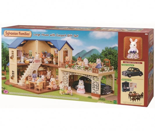 Sylvanian Families Large House with Carport Gift