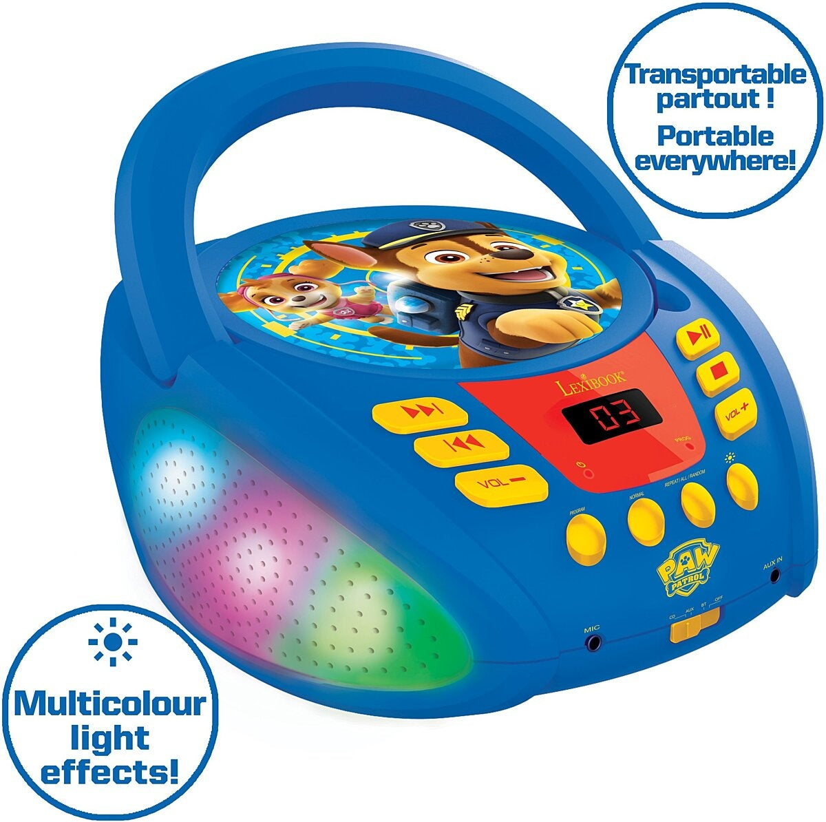 Lexibook Paw Patrol Bluetooth CD Player