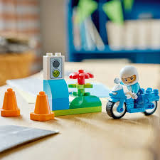 Lego Duplo Blue Police Motorcycle