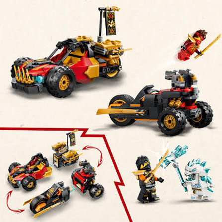 LEGO Ninjago Kai and Cole's Combination Vehicles