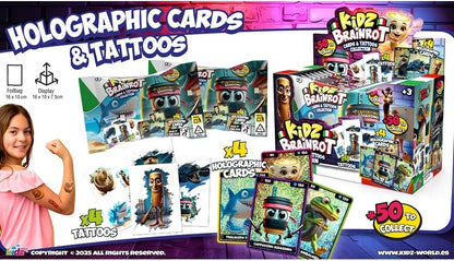 Brainrot Holographic Cards &Tattoos Assorted Set