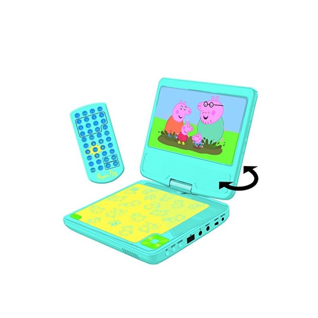Lexibook Peppa Pig Portable DVD Player with Car Adapter & Remote&nbsp;