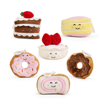 Keycraft Nature Clips Dessert Plush Keyring Assortment