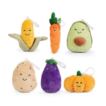 Keycraft Fun Little Vegetable Plush Keyring Assortment
