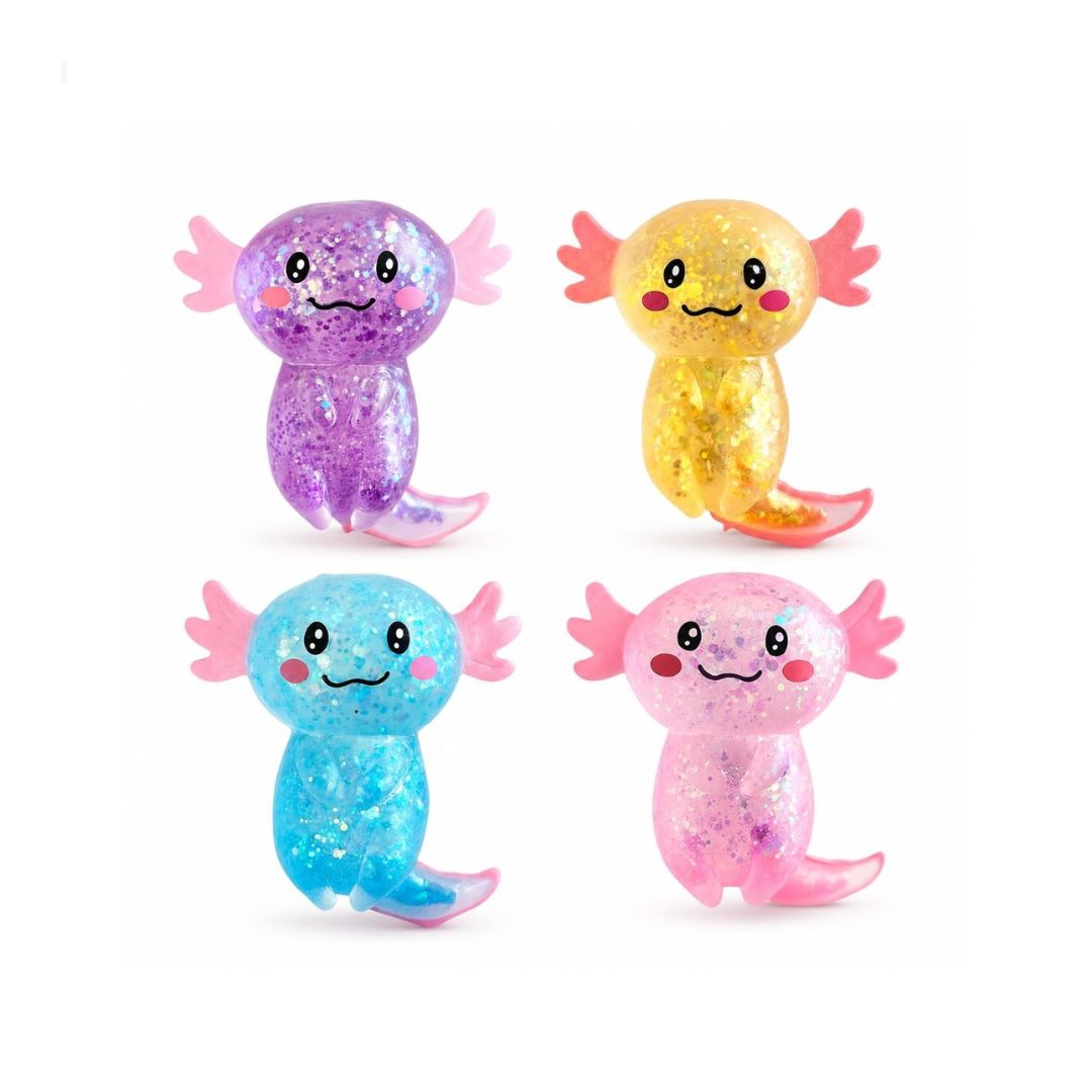 keycraft Sparkly Squishy Axolotl