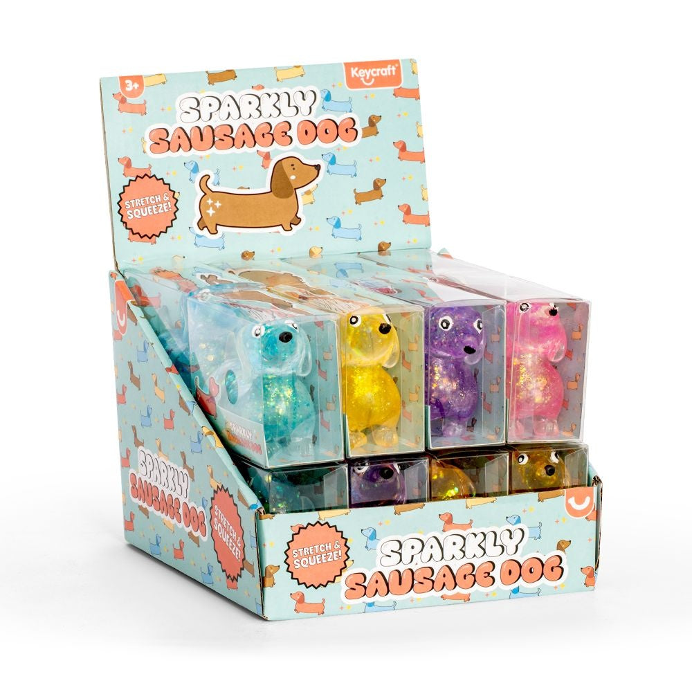 Keycraft Sparkly Squishy Sausage Dog