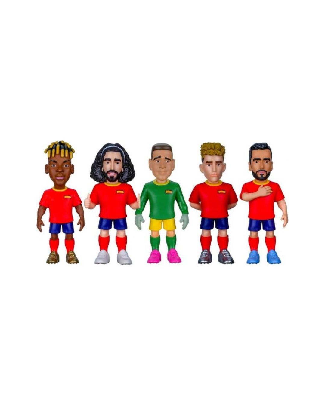 MINIX Spain National Team World Pack - 5 Collectible Figurines