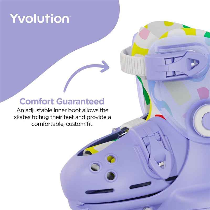 Yvolution  Purple Roller Skates (23–28)