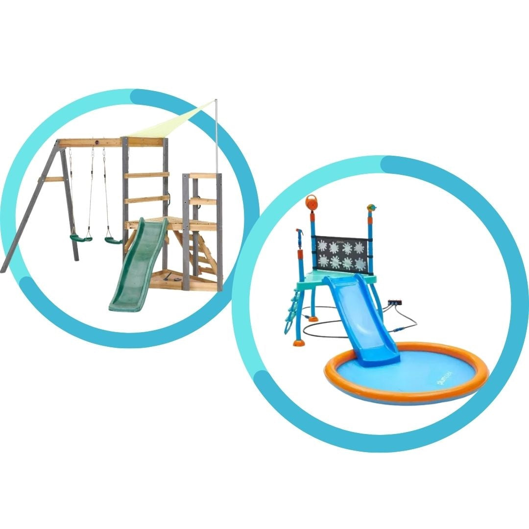 Plum Outdoor Play Bundle - Water Park Splash Station & Playcentre