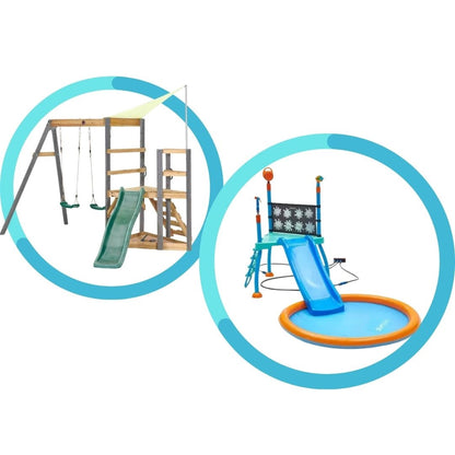 Plum Outdoor Play Bundle - Water Park Splash Station & Playcentre
