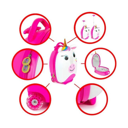Boppi Unicorn Wheeled Suitcase Assorted