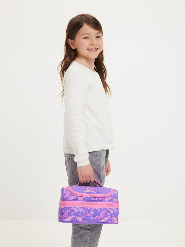 Smiggle Purple Unicorn Lunch Bag