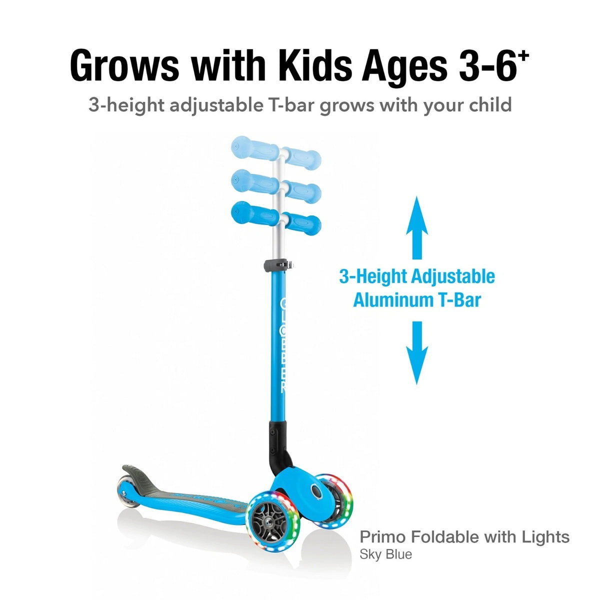 Globber Primo Scooter  -Sky Blue