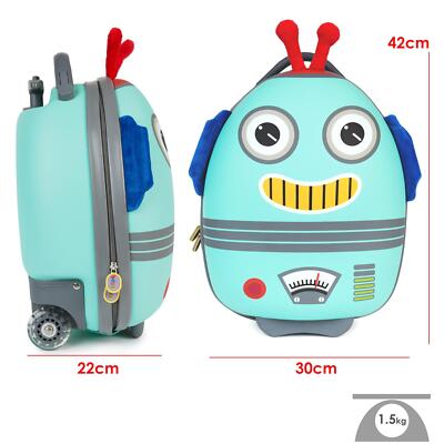 Boppi Robot Wheeled Suitcase Assorted