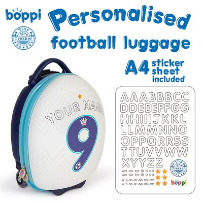 Boppi Football Wheeled Suitcase Assorted