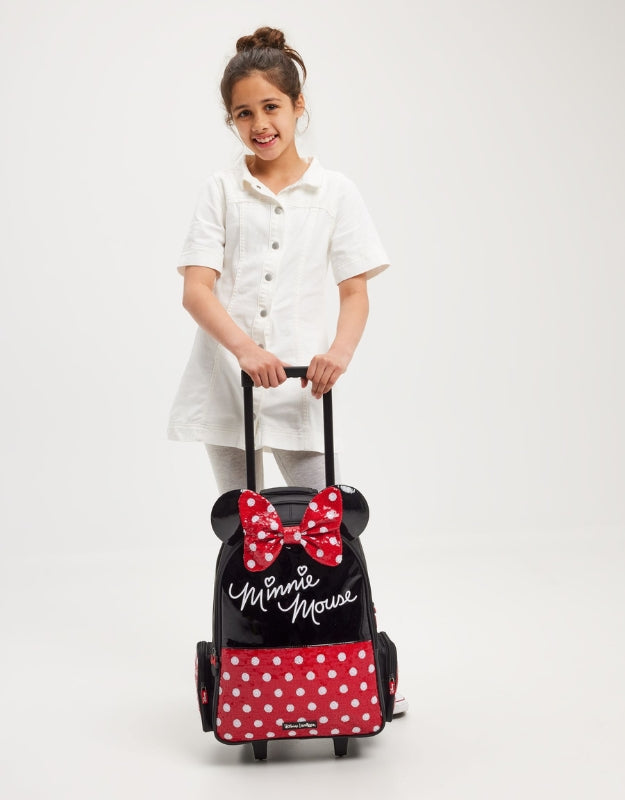 Smiggle Red Minnie Mouse Trolley Backpack