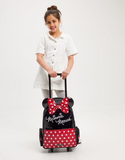 Smiggle Red Minnie Mouse Trolley Backpack