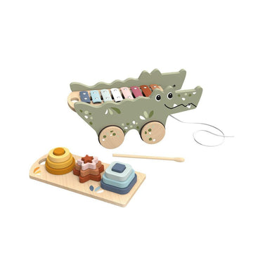 Speedy Monkey Xylo Pull Along Crocodile