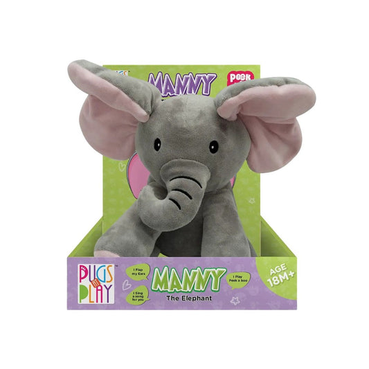 Pugs PeekaBoo Interactive Plush Toy Elephant